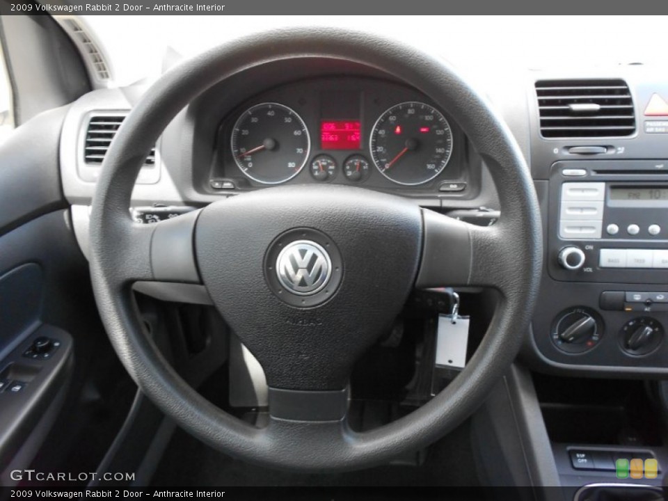 Anthracite Interior Steering Wheel for the 2009 Volkswagen Rabbit 2 Door #51761851