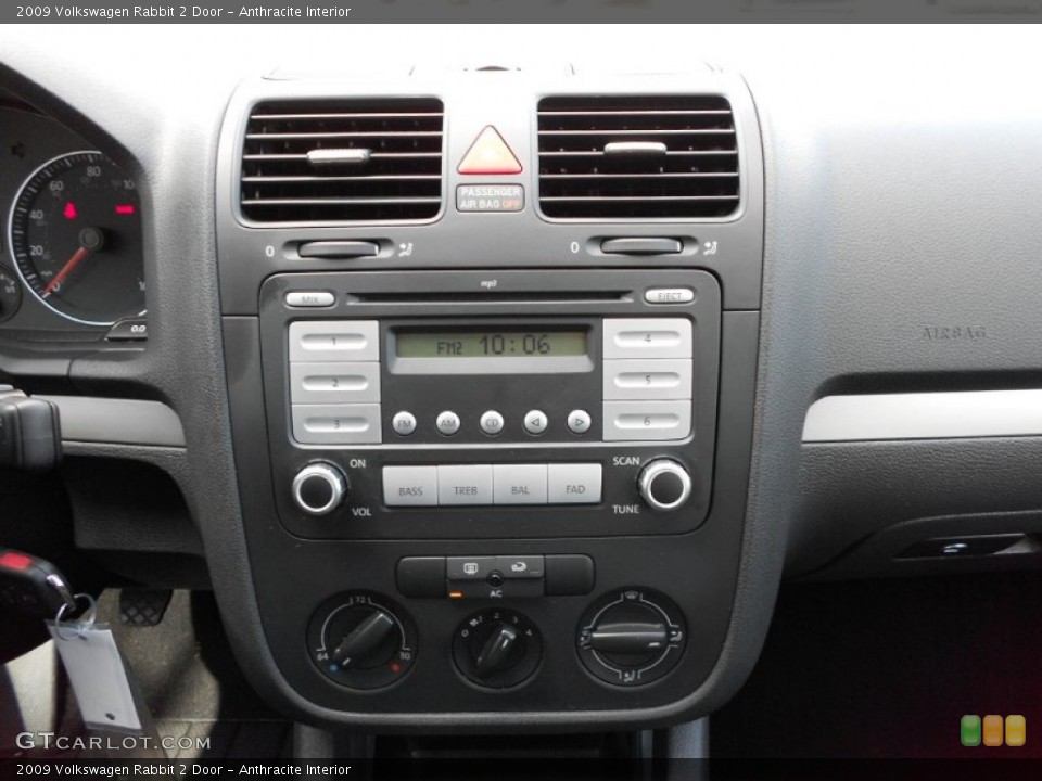 Anthracite Interior Controls for the 2009 Volkswagen Rabbit 2 Door #51761866