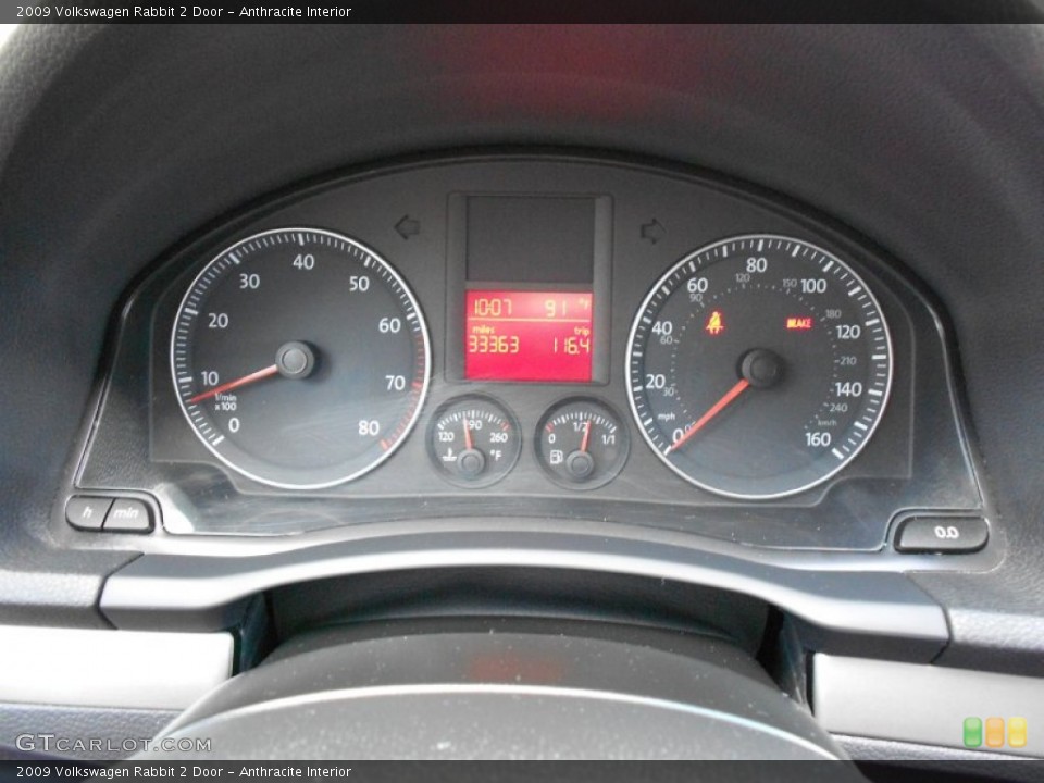 Anthracite Interior Gauges for the 2009 Volkswagen Rabbit 2 Door #51761911