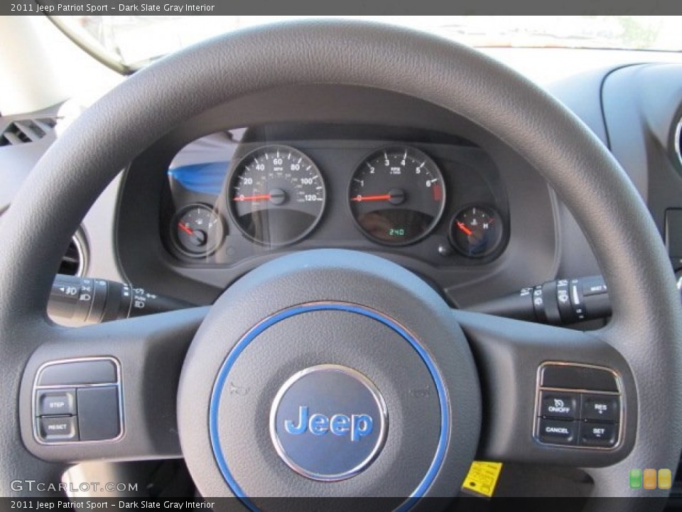 Dark Slate Gray Interior Gauges for the 2011 Jeep Patriot Sport #51762787