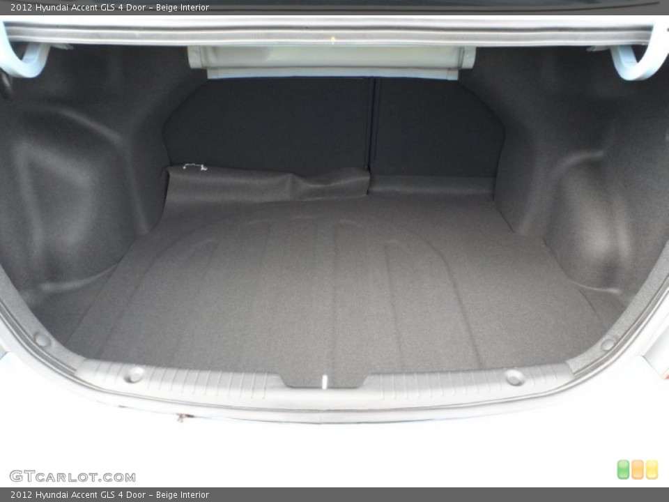 Beige Interior Trunk for the 2012 Hyundai Accent GLS 4 Door #51762865