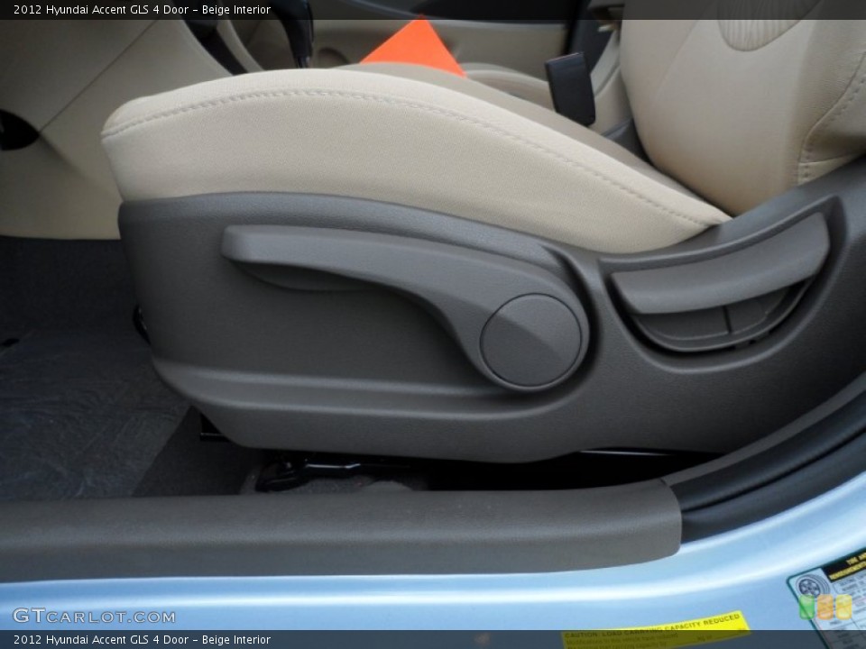 Beige Interior Controls for the 2012 Hyundai Accent GLS 4 Door #51762991
