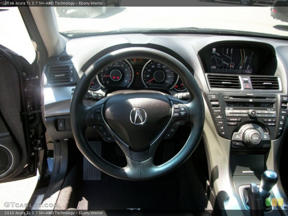 Ebony Interior Dashboard for the 2010 Acura TL 3.7 SH-AWD Technology #51765886