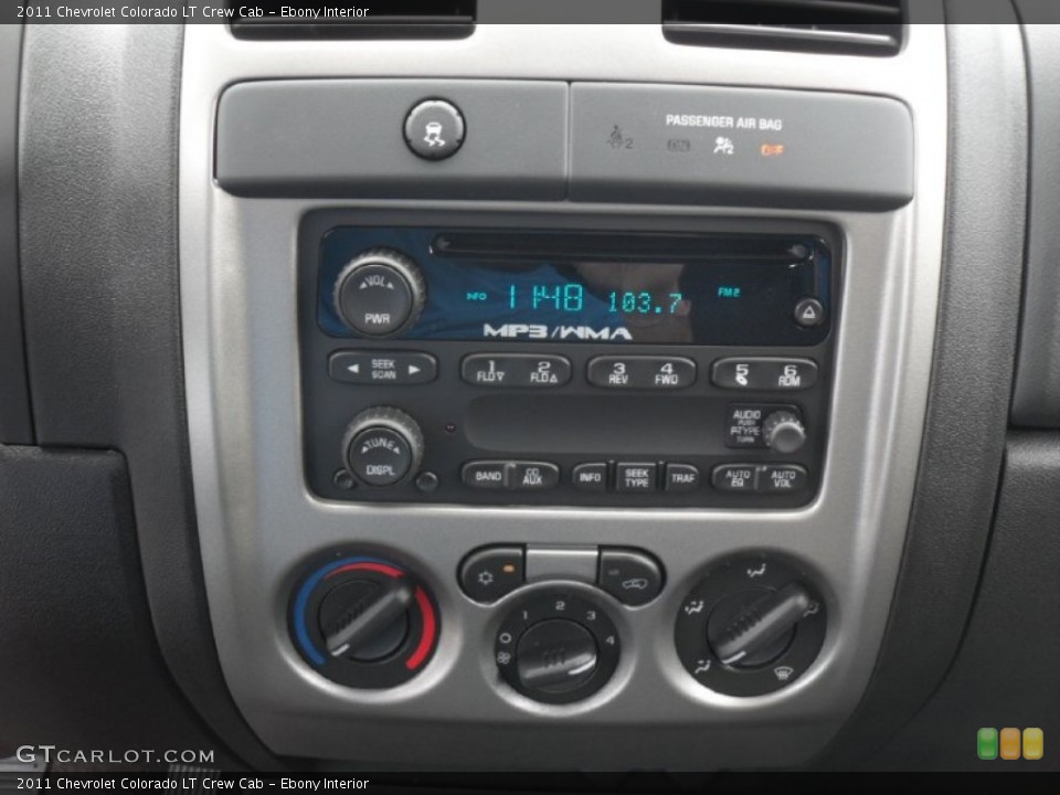 Ebony Interior Controls for the 2011 Chevrolet Colorado LT Crew Cab #51767239