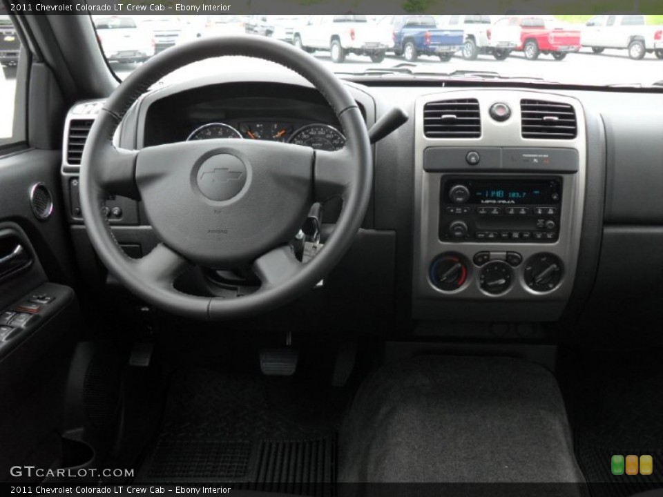 Ebony Interior Dashboard for the 2011 Chevrolet Colorado LT Crew Cab #51767314