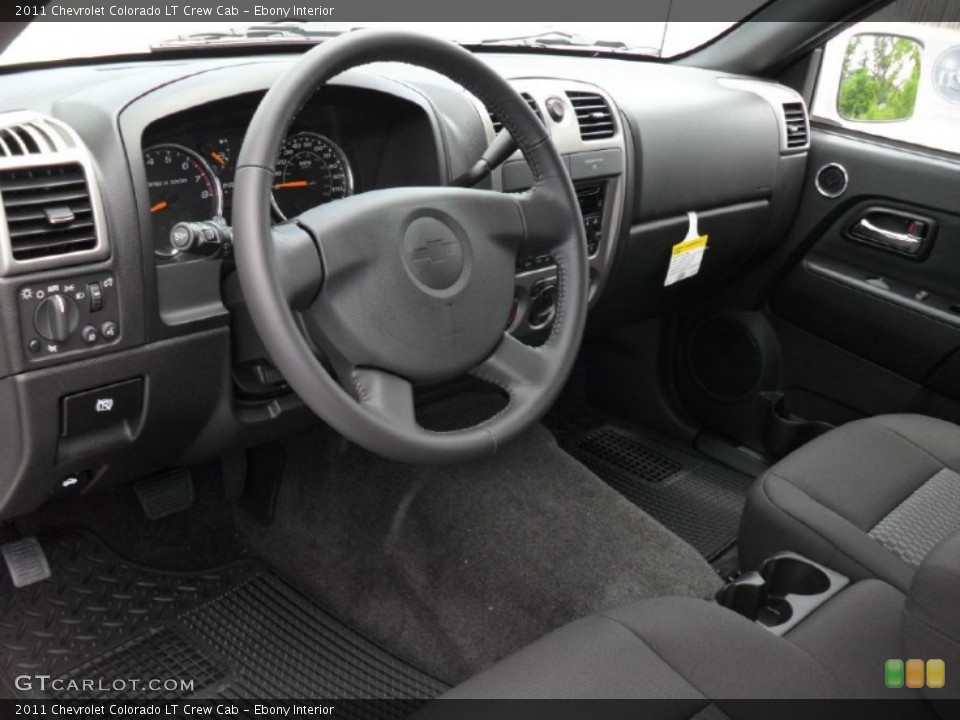 Ebony Interior Prime Interior for the 2011 Chevrolet Colorado LT Crew Cab #51767470