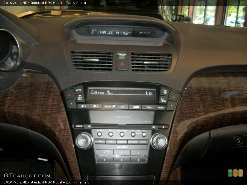 Ebony Interior Controls for the 2010 Acura MDX  #51767863