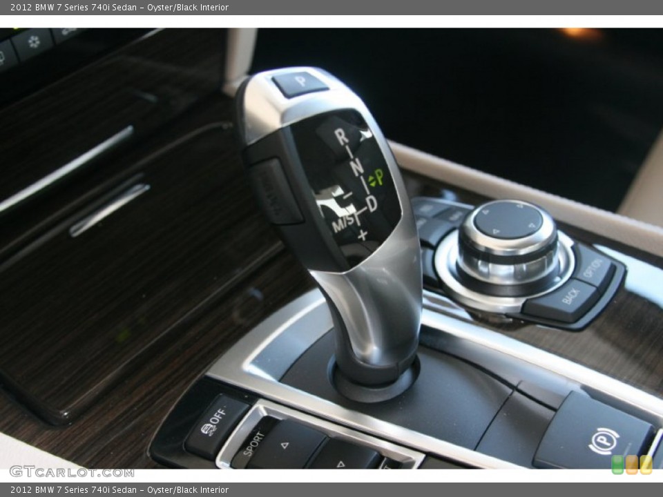 Oyster/Black Interior Transmission for the 2012 BMW 7 Series 740i Sedan #51767971