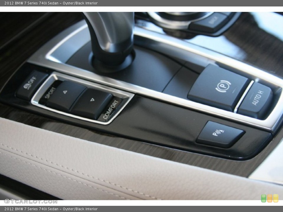 Oyster/Black Interior Transmission for the 2012 BMW 7 Series 740i Sedan #51767988