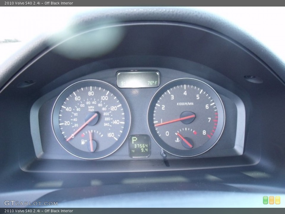 Off Black Interior Gauges for the 2010 Volvo S40 2.4i #51770894