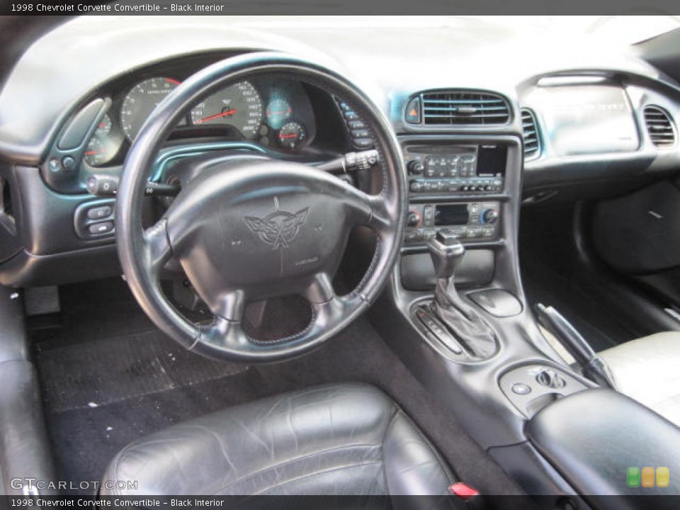 Black Interior Dashboard for the 1998 Chevrolet Corvette Convertible #51771643
