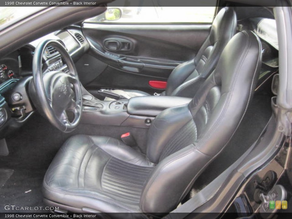 Black Interior Photo for the 1998 Chevrolet Corvette Convertible #51771652