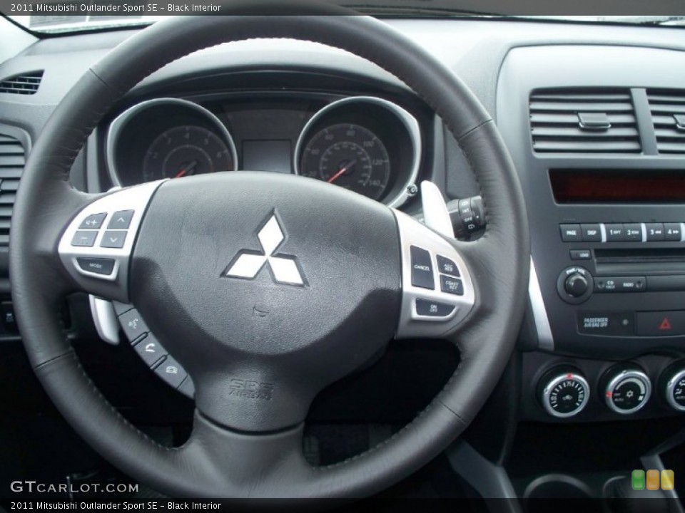 Black Interior Steering Wheel for the 2011 Mitsubishi Outlander Sport SE #51772294
