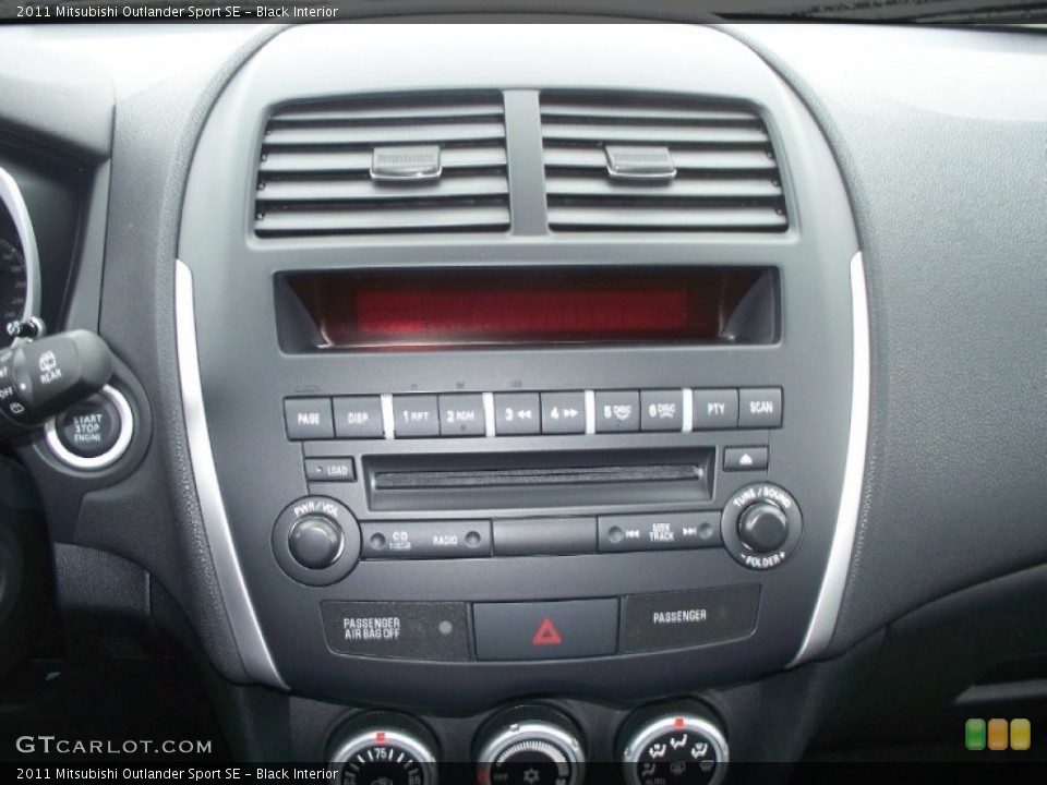 Black Interior Controls for the 2011 Mitsubishi Outlander Sport SE #51772339