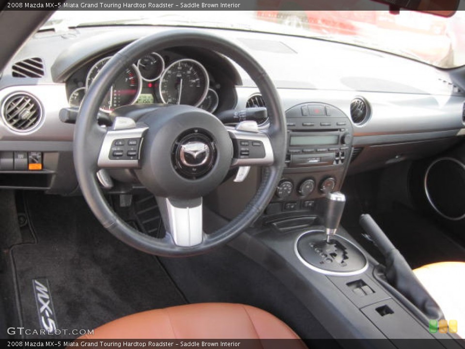 Saddle Brown Interior Photo for the 2008 Mazda MX-5 Miata Grand Touring Hardtop Roadster #51772585