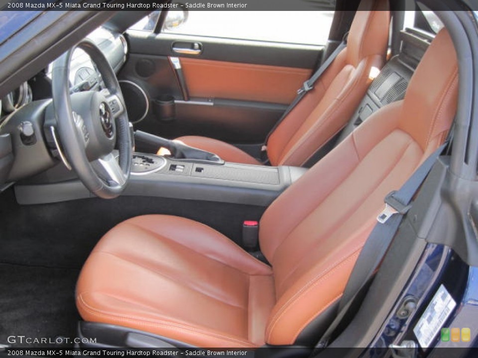 Saddle Brown Interior Photo for the 2008 Mazda MX-5 Miata Grand Touring Hardtop Roadster #51772609