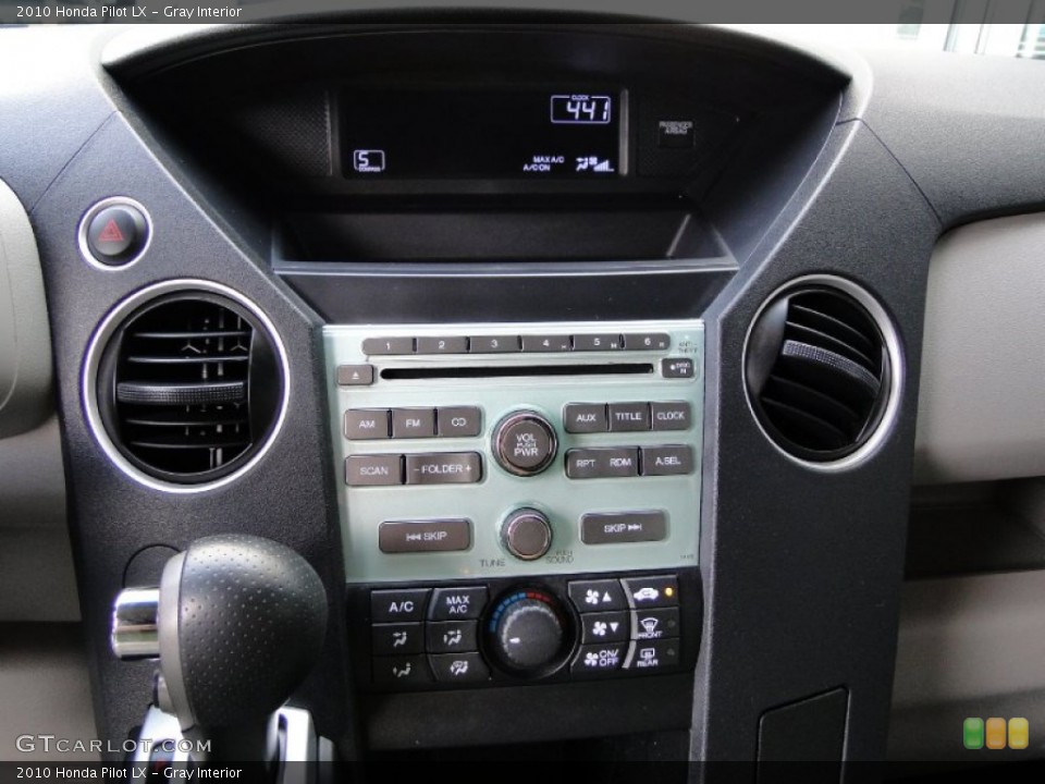 Gray Interior Controls for the 2010 Honda Pilot LX #51775168