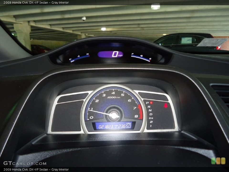Gray Interior Gauges for the 2009 Honda Civic DX-VP Sedan #51775270
