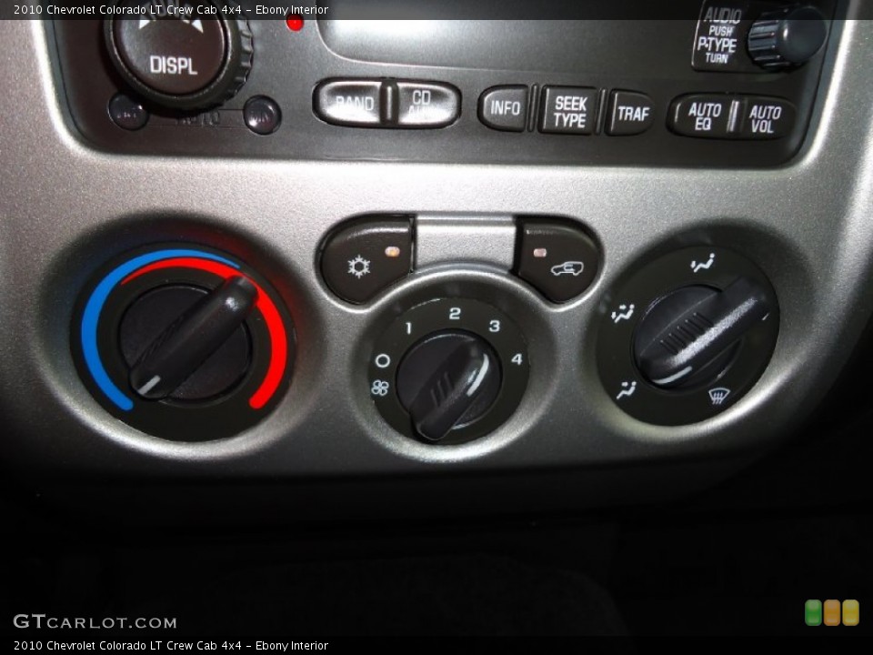 Ebony Interior Controls for the 2010 Chevrolet Colorado LT Crew Cab 4x4 #51775987