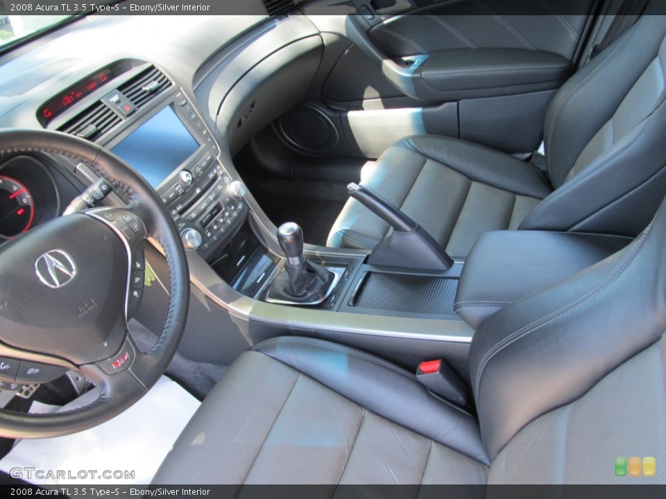 Ebony/Silver Interior Photo for the 2008 Acura TL 3.5 Type-S #51777695