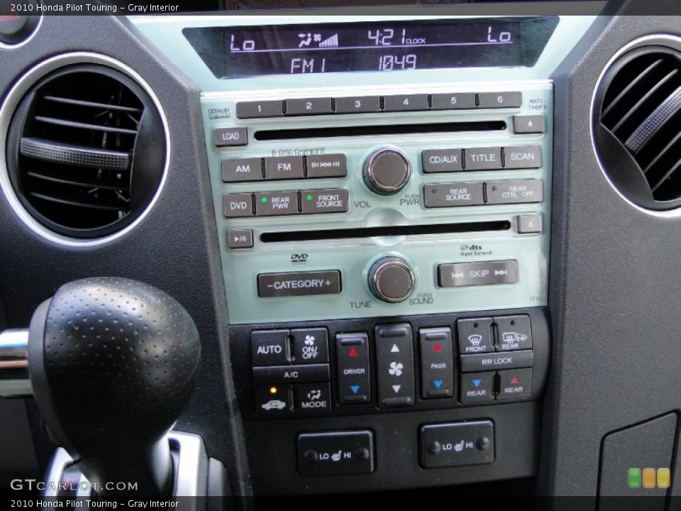 Gray Interior Controls for the 2010 Honda Pilot Touring #51779489