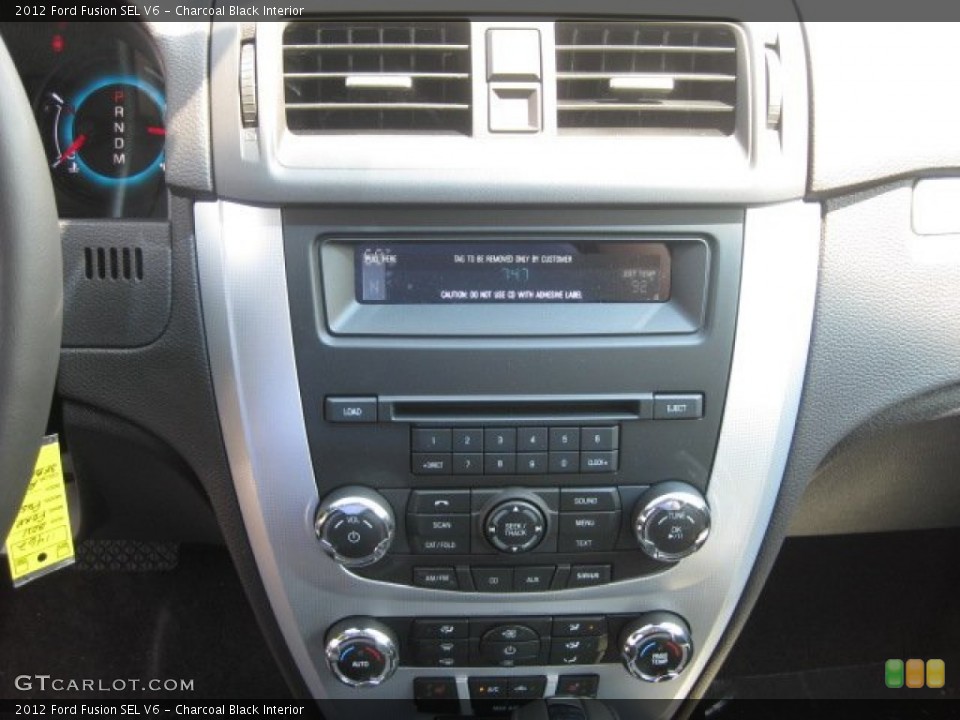 Charcoal Black Interior Controls for the 2012 Ford Fusion SEL V6 #51780950