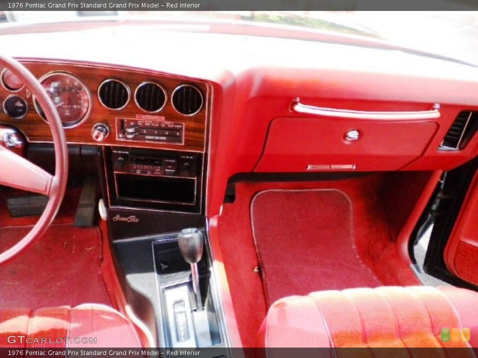 Red Interior Dashboard for the 1976 Pontiac Grand Prix  #51786134