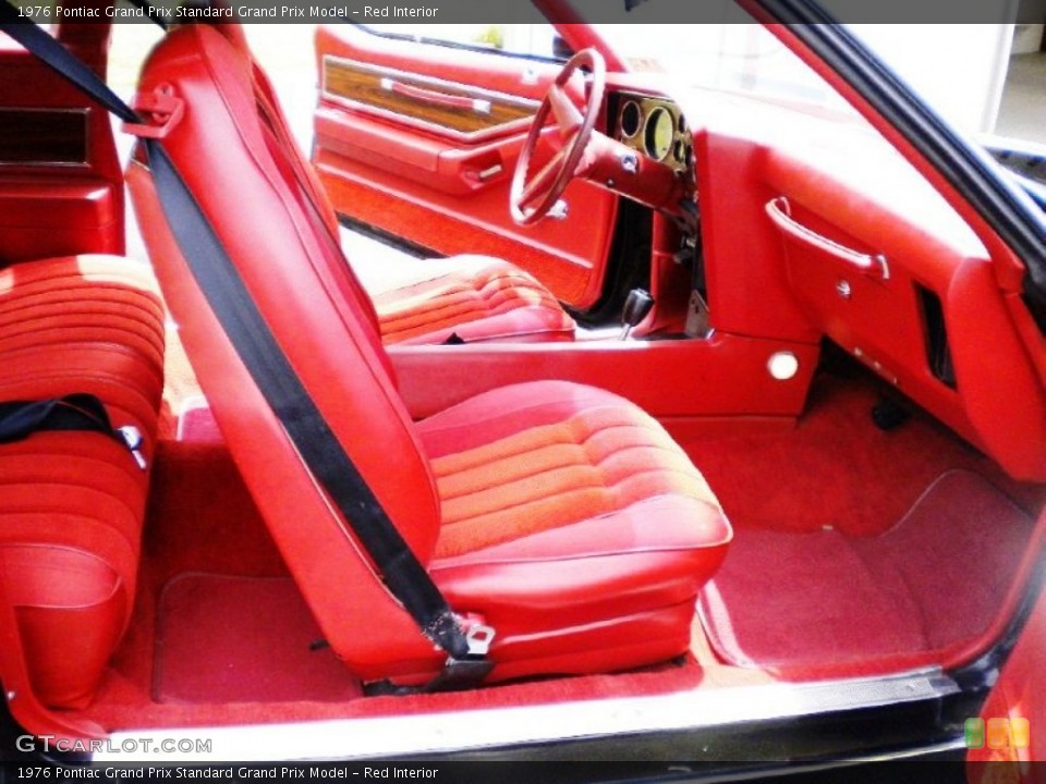 Red 1976 Pontiac Grand Prix Interiors