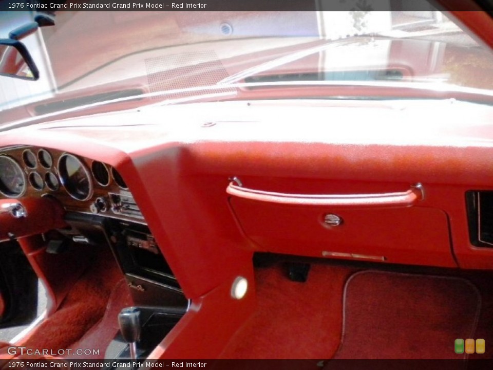 Red Interior Dashboard for the 1976 Pontiac Grand Prix  #51786167