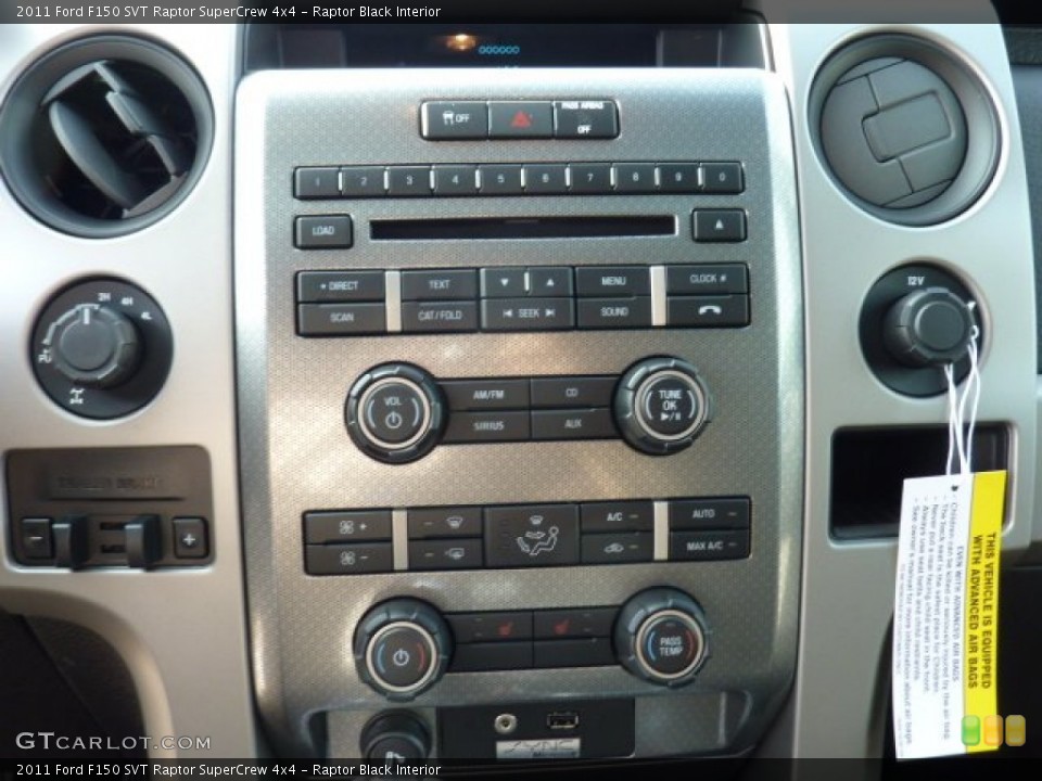 Raptor Black Interior Controls for the 2011 Ford F150 SVT Raptor SuperCrew 4x4 #51786404