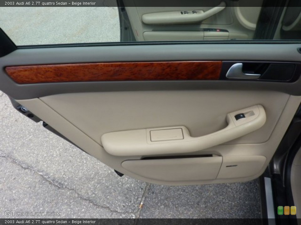 Beige Interior Door Panel for the 2003 Audi A6 2.7T quattro Sedan #51787058
