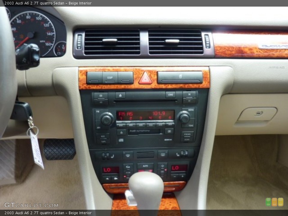 Beige Interior Controls for the 2003 Audi A6 2.7T quattro Sedan #51787127
