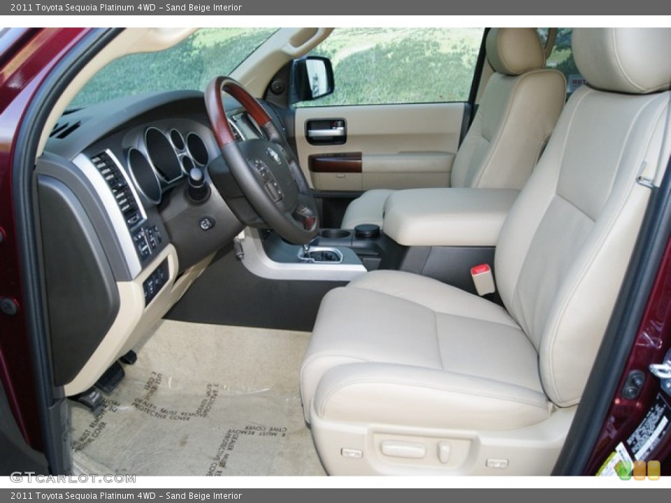 Sand Beige Interior Photo for the 2011 Toyota Sequoia Platinum 4WD #51789377