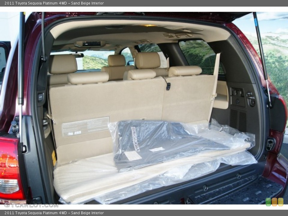 Sand Beige Interior Trunk for the 2011 Toyota Sequoia Platinum 4WD #51789592