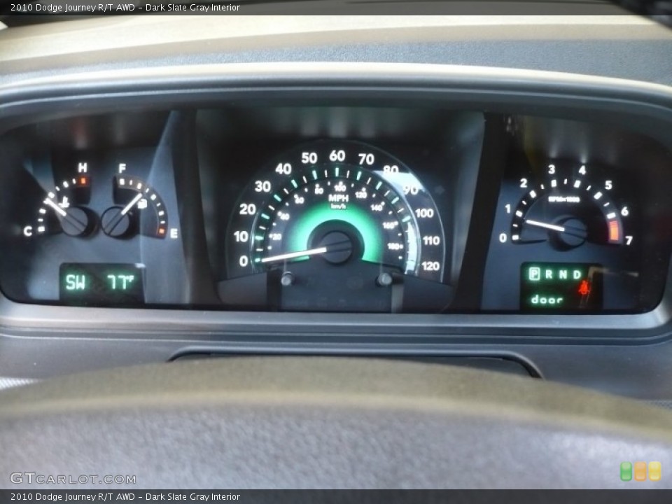 Dark Slate Gray Interior Gauges for the 2010 Dodge Journey R/T AWD #51790112