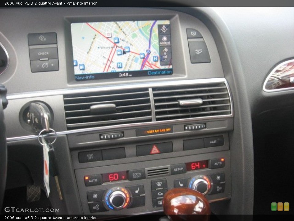 Amaretto Interior Navigation for the 2006 Audi A6 3.2 quattro Avant #51792278