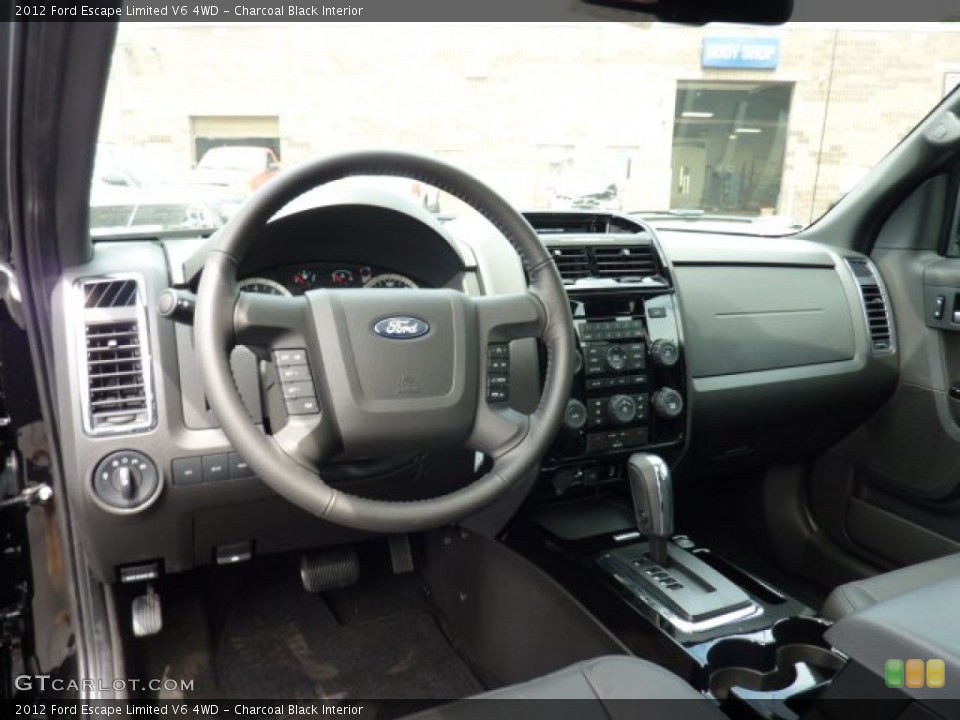 Charcoal Black Interior Dashboard for the 2012 Ford Escape Limited V6 4WD #51792476