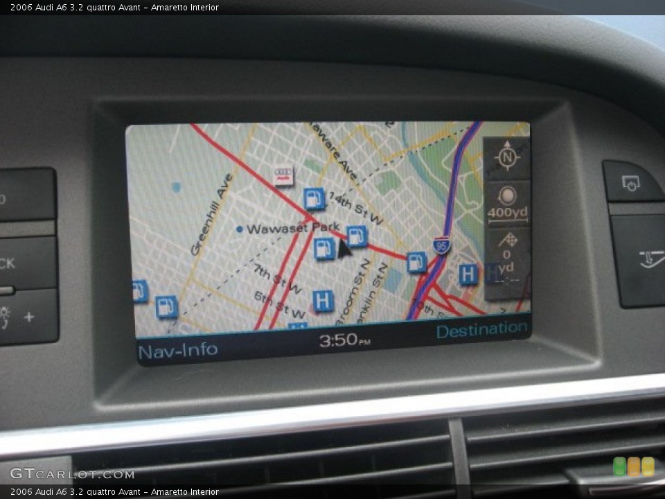 Amaretto Interior Navigation for the 2006 Audi A6 3.2 quattro Avant #51792488