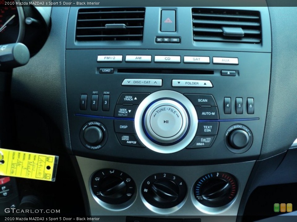 Black Interior Controls for the 2010 Mazda MAZDA3 s Sport 5 Door #51793187