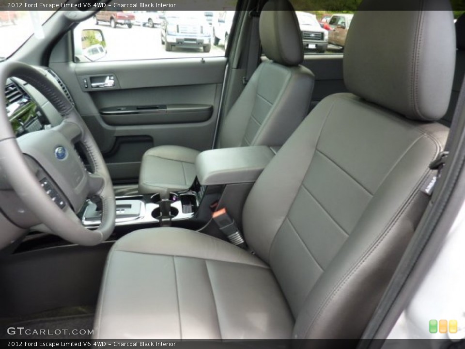 Charcoal Black Interior Photo for the 2012 Ford Escape Limited V6 4WD #51793967