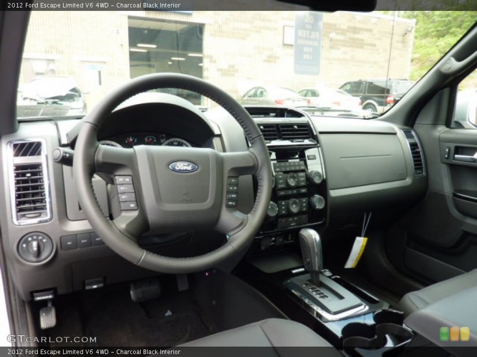 Charcoal Black Interior Dashboard for the 2012 Ford Escape Limited V6 4WD #51793994