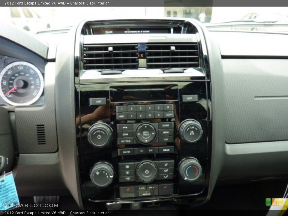 Charcoal Black Interior Controls for the 2012 Ford Escape Limited V6 4WD #51794036