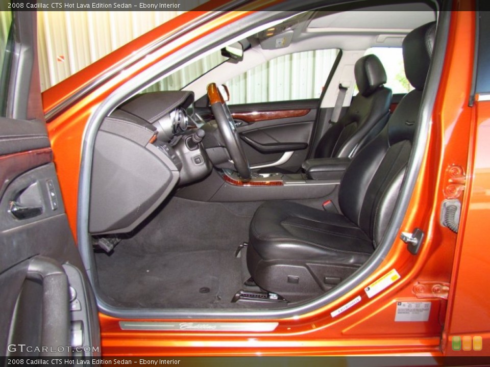 Ebony Interior Photo for the 2008 Cadillac CTS Hot Lava Edition Sedan #51795422