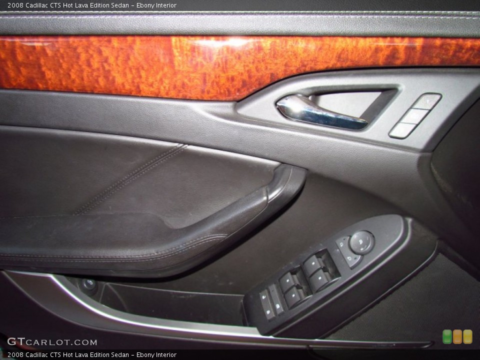 Ebony Interior Door Panel for the 2008 Cadillac CTS Hot Lava Edition Sedan #51795518