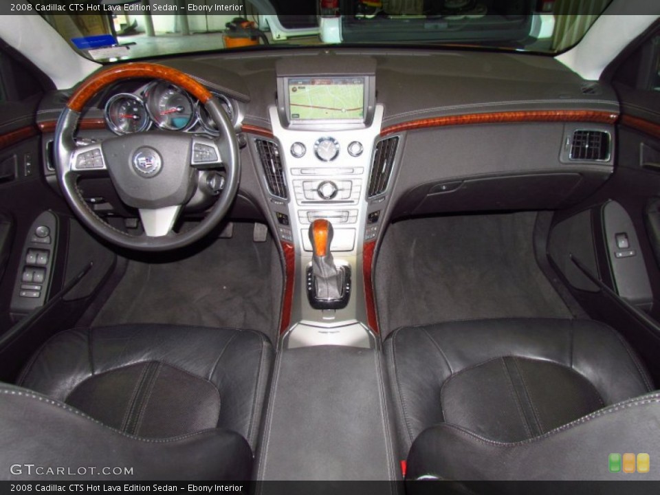 Ebony Interior Dashboard for the 2008 Cadillac CTS Hot Lava Edition Sedan #51795533