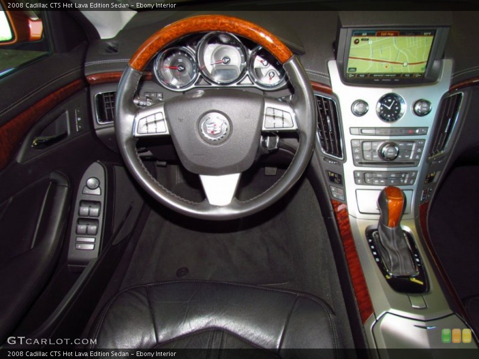 Ebony Interior Dashboard for the 2008 Cadillac CTS Hot Lava Edition Sedan #51795551