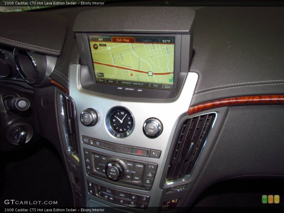 Ebony Interior Navigation for the 2008 Cadillac CTS Hot Lava Edition Sedan #51795566