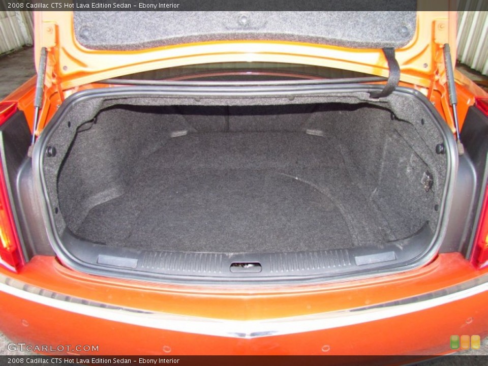 Ebony Interior Trunk for the 2008 Cadillac CTS Hot Lava Edition Sedan #51795626