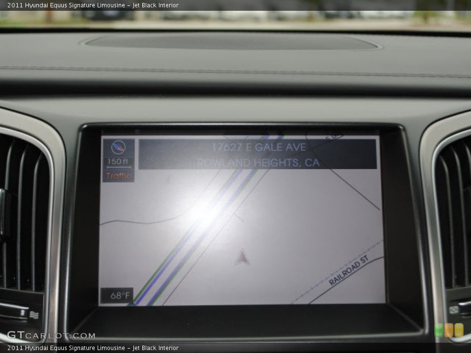 Jet Black Interior Navigation for the 2011 Hyundai Equus Signature Limousine #51796520