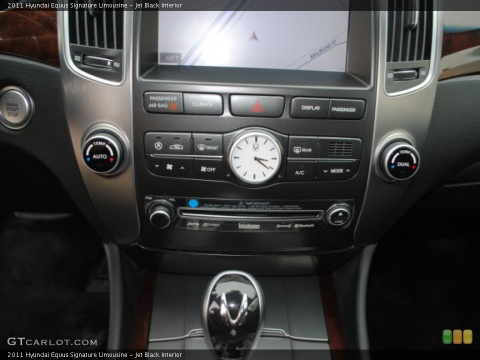 Jet Black Interior Controls for the 2011 Hyundai Equus Signature Limousine #51796535